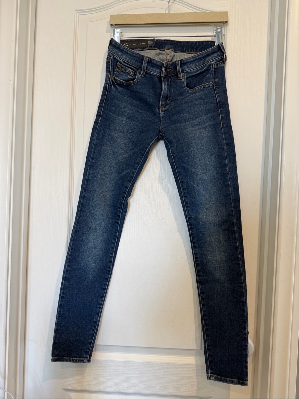 A/X Armani Exchange Women's Dark Wash Skinny Jeans